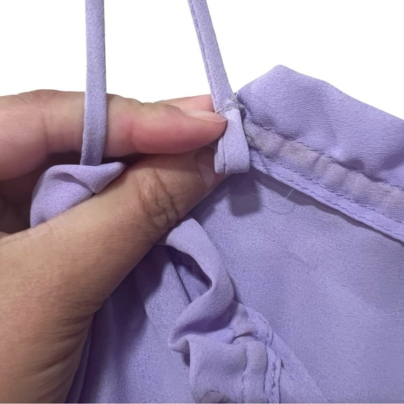 VINTAGE URSULA OF SWITZERLAND Lilac Sheer Mother of The Bride Maxi Dress  Sz L - Picture 4 of 6